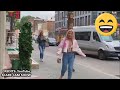 Bushman scares people in Ukraine and they laugh 😀
