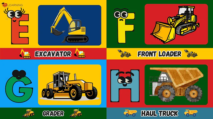 ABC Construction Vehicles Song | A to Z Building Machines for Kids 🚜🎶 | #abcd #kids