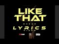OCEAN - LIKE THAT Official lyrics video (prod by zyeq)