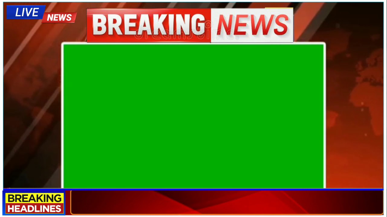 News Background Video Breaking News Animation Green Screen Youtube