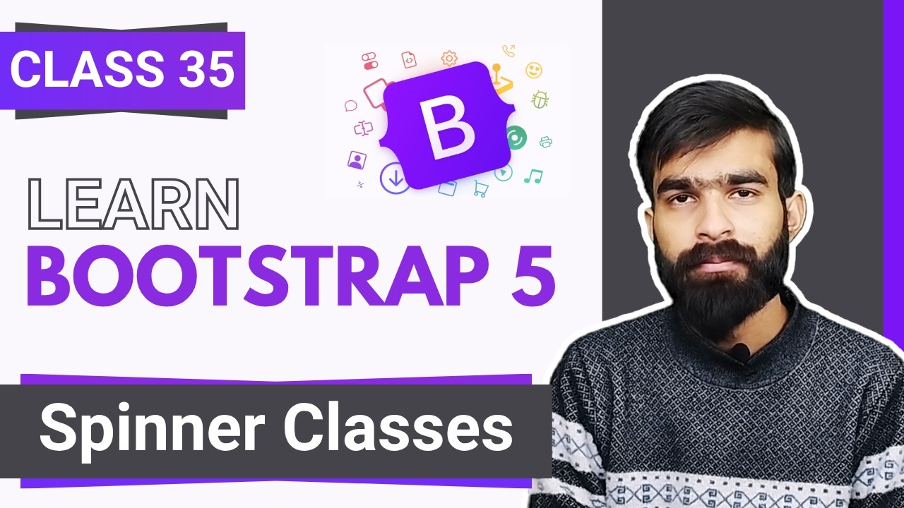 What are Spinner Classes in Bootstrap Tutorial | Class 35 | Bootstrap ...