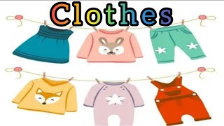 اسماء الملابس بالانجليزي للاطفال|تعلم الانجليزيه| Clothes