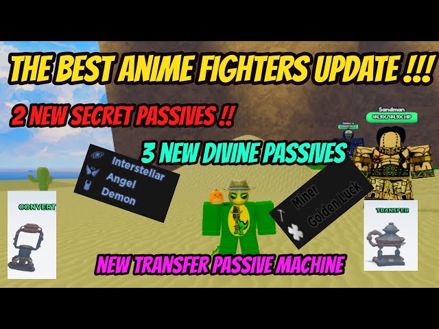 Everything about the Best Anime Fighters Update !!! New Divine