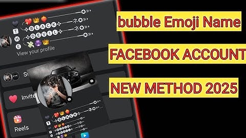 How to Make Unique+Emoji Name Account on Facebook 2025 | Create Unique Emoji Name Facebook ID 2025