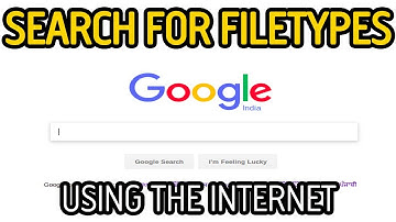 How to search a specific file type with Google