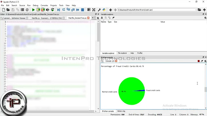 Credit Card Fraud Detection Method By Machine Learning ( Decision Tree ) Using PYTHON