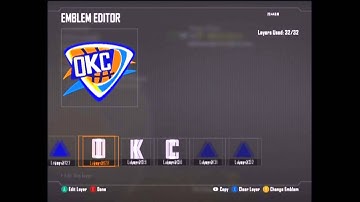 OKC Thunder Emblem Design Black Ops 2
