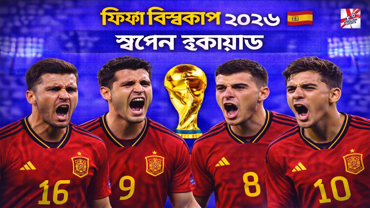 ফিফা বিশ্বকাপ ২০২৬ | স্পেন স্কোয়াড 🇪🇸 | নতুন তারকা বনাম অভিজ্ঞতা ⚽