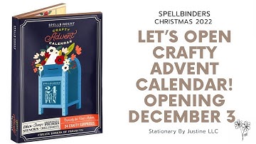 DAY 3 Crafty Advent Calendar Opening ~ Spellbinders 2022
