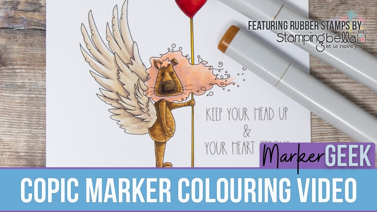 Copic Marker Colouring Dandy Lion Protector of Hearts Stamping Bella ...