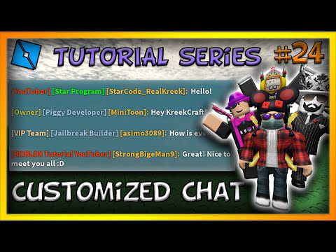 Ep 24 Custom Chat Tags Name Color Font More Team Group Player Only Roblox Studio Tutorial Youtube - roblox dodgeball code for everyone youtube