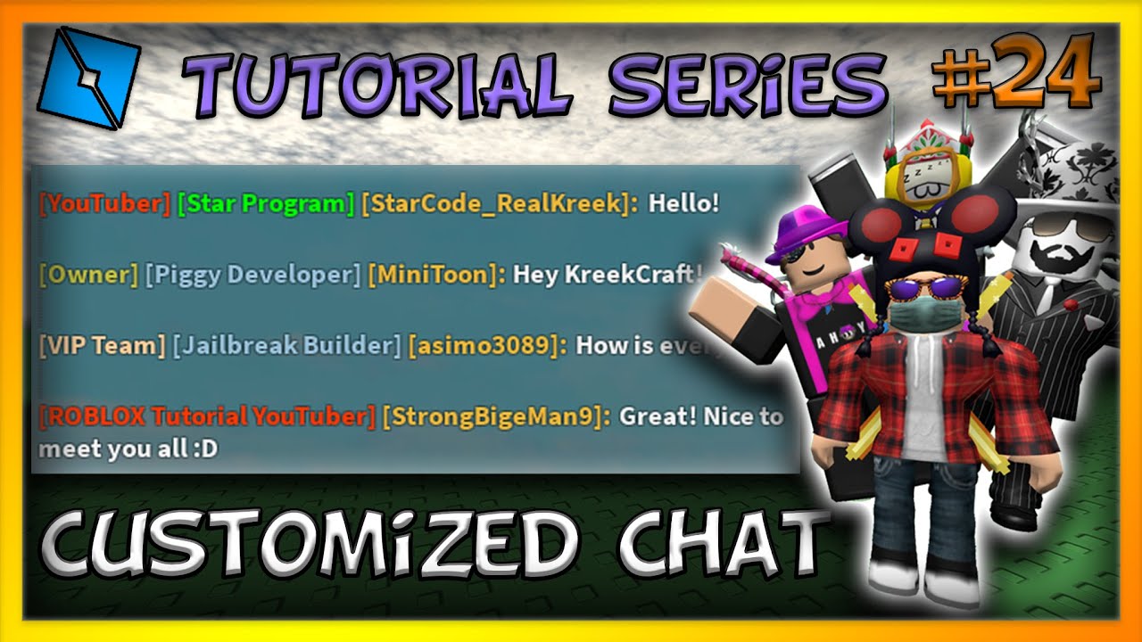 Custom Chat Tags Name Color Font More Team Group Player Only Roblox Studio Tutorial Ep 24 Youtube - roblox player chat tags