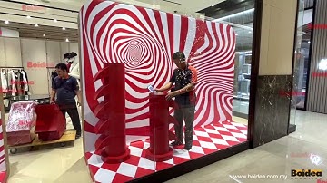 Club21 Chinese New Year window display fabrication printing & installation by www.boldea.com.my