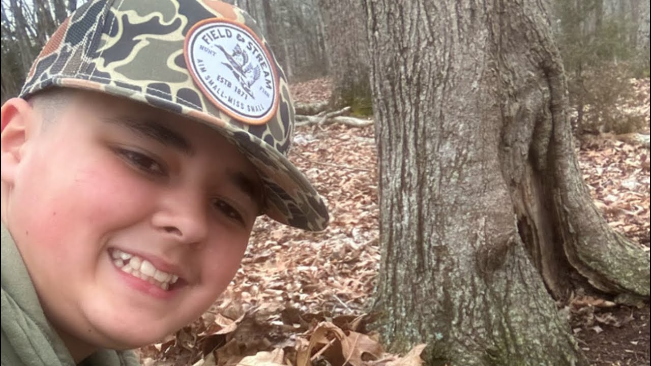 Setting a squirrel trap