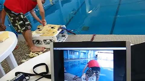 Video of the video of testing the underwater ROV