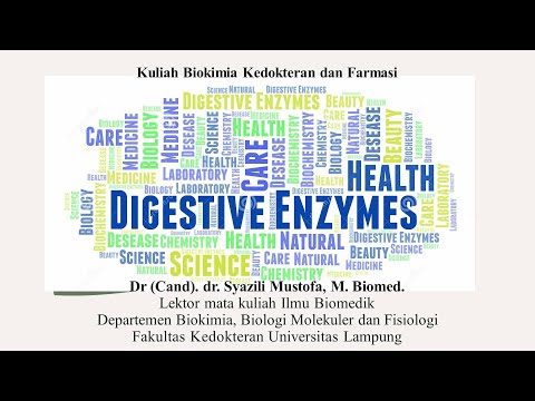 Biokimia pencernaan dan enzim enzim pencernaan. Kuliah Biokimia kedokteran dan farmasi. dr. Syazili