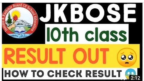 jkbose class 10th result2021 || jkbose class 12th result 2021