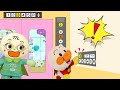 赤ちゃんバイキンマンがエレベーターで飛び跳ねたら大変なことになったよ！赤ちゃんアンパンマンはボタンの押し方を教わったよ！| 絵本 読み聞かせ アンパンマン お世話