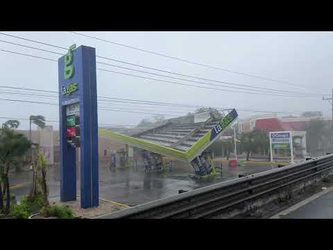 Hurricane Beryl Landfall in Mexico