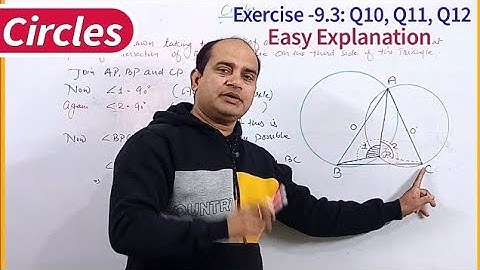Circles Class 9 Ex-9.3, Q10, 11, 12 If circles are drawn taking two sides of a triangle as diameters