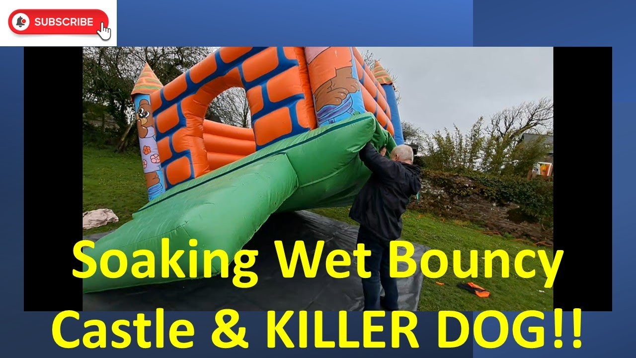 Bouncy Castle full of water & KILLER DOG! 