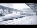 🇯🇵Riding on Japan's Snowiest Bullet Train on a Heavy Snow Day! | Tokaido Shinkansen (Kyoto→Maibara)