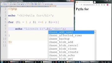 Podstawy PHP - 16. Pętla for w PHP