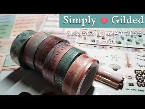 🛍️ Simply Gilded May 2023 SUBSCRIPTION UNBOXING 📦 ASMR