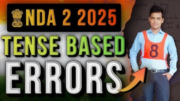 50 Tense Error Questions for NDA 2 2025 | NDA English GAT Preparation