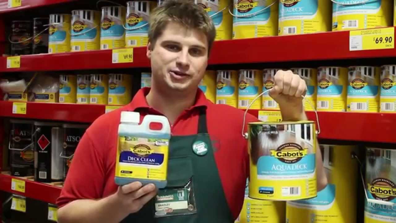 Cabot's Deck Clean & Aquadeck Features and Benefits YouTube