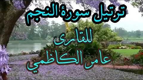 ترتيل سورة النجم  للقارئ عامر الكاظمي