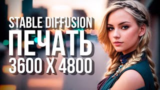 Stable Diffusion - UPSCALE для ПЕЧАТИ