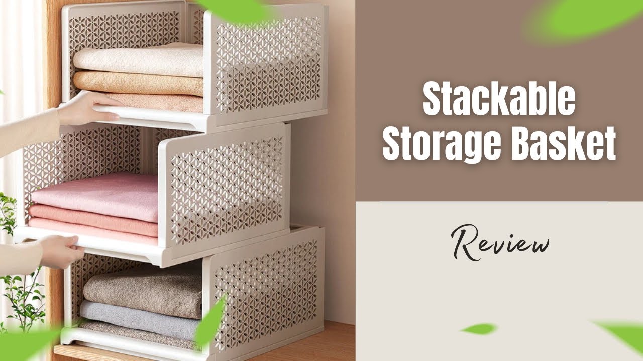 Joybos Stackable Storage Basket Review YouTube