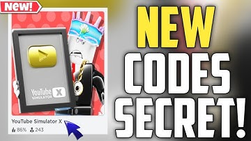 Youtube Simulator X New Codes!! | ROBLOX *SECRET* CODES