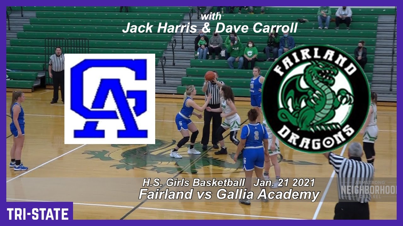 High School Girls Basketball Fairland vs Gallia Academy YouTube