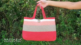 How to Crochet a Tote Bag Tutorial and Pattern for Easy and Quick Gifts by naztazia 27,950 views 7 months ago 7 minutes, 1 second