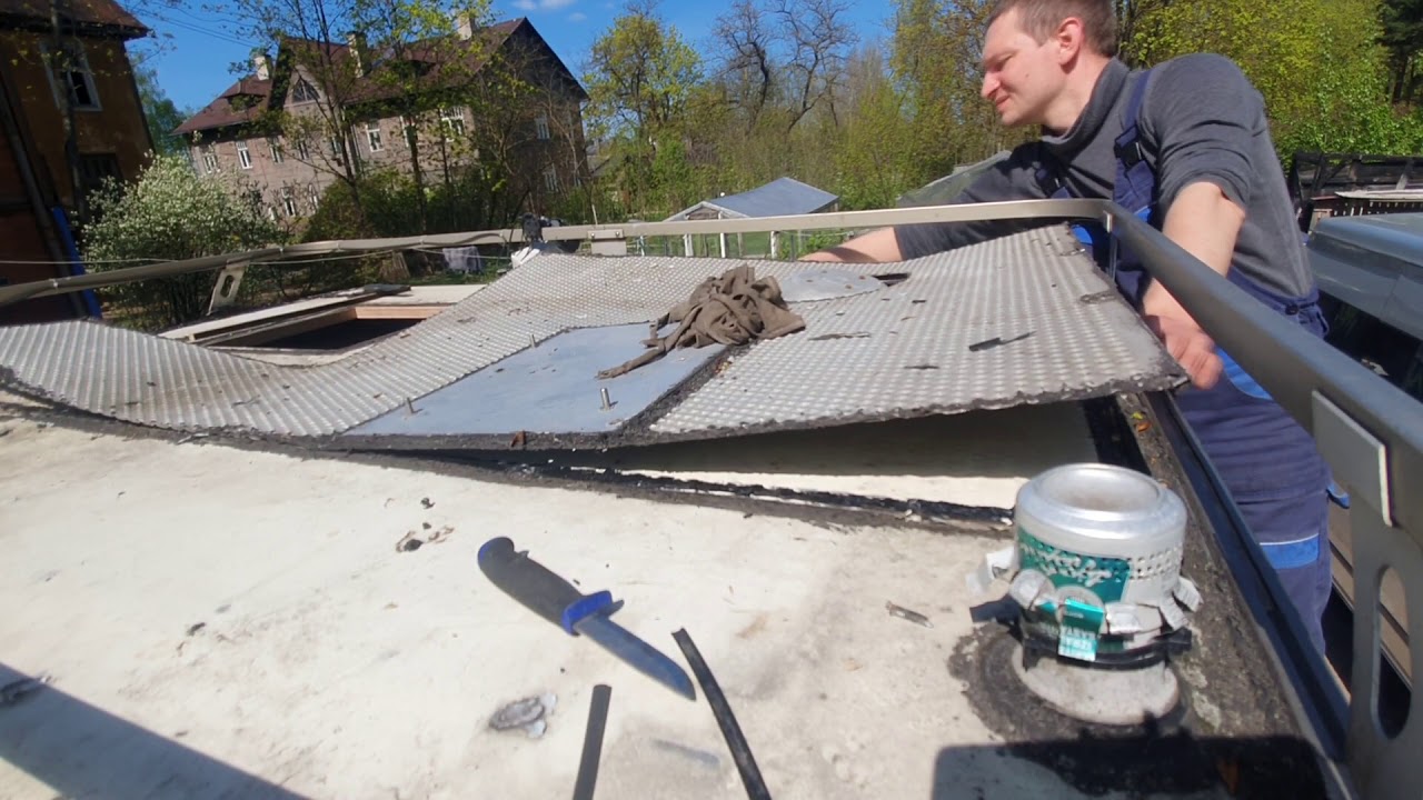 Ремонт крыши автодома 3 серия - YouTube