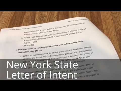 New York State Letter of Intent - YouTube