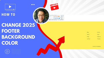 How to change footer color in 2025 theme