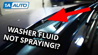 Windshield Sprayer Makes Noise but Nothing Comes Out! How to Diagnose Washer Fluid Not Spraying!