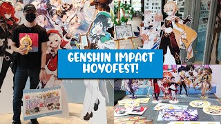 I went to Genshin Impact's HOYOFEST! (Singapore) + Merch Opening! | miHoYo x Aniplus Cafe