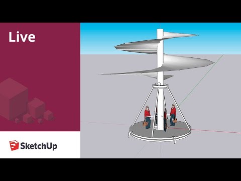 Modeling a Rose Live in SketchUp