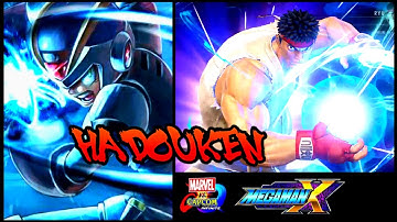 Mega Man X Hadoken vs Ryu & Chun-Li「 Marvel vs Capcom Infinite 」]