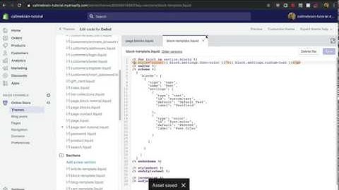 Shopify Tutorial: Part 2: What is a Shopify Block and How to use it in a Custom Section