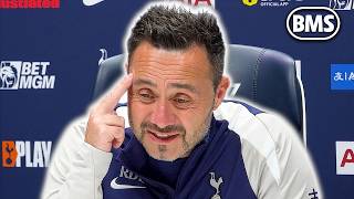 DE ZERBI: “I WON’T BE ARROGANT AFTER TWO WINS!” 😳 Tottenham v Leeds | EMBARGO screenshot 2