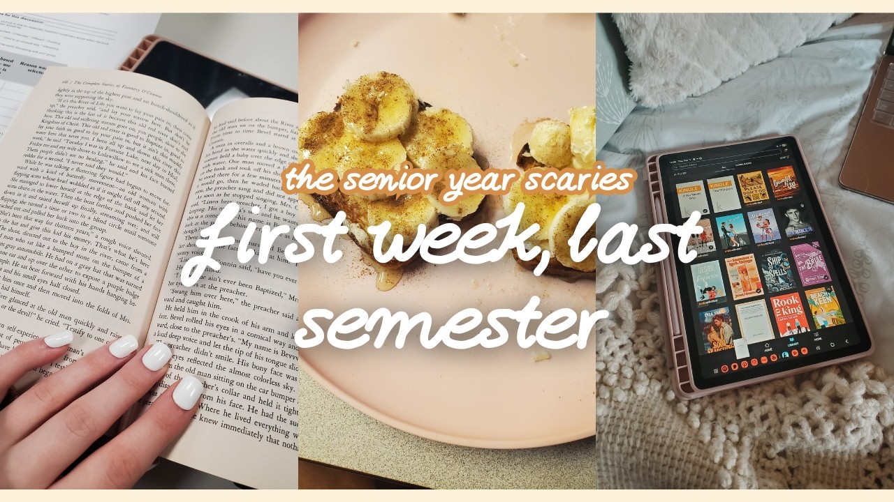 start my last semester of college with me || the senior year scaries ep 1