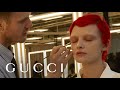 Gucci beauty looks at the womens fall winter 2023 fashion show