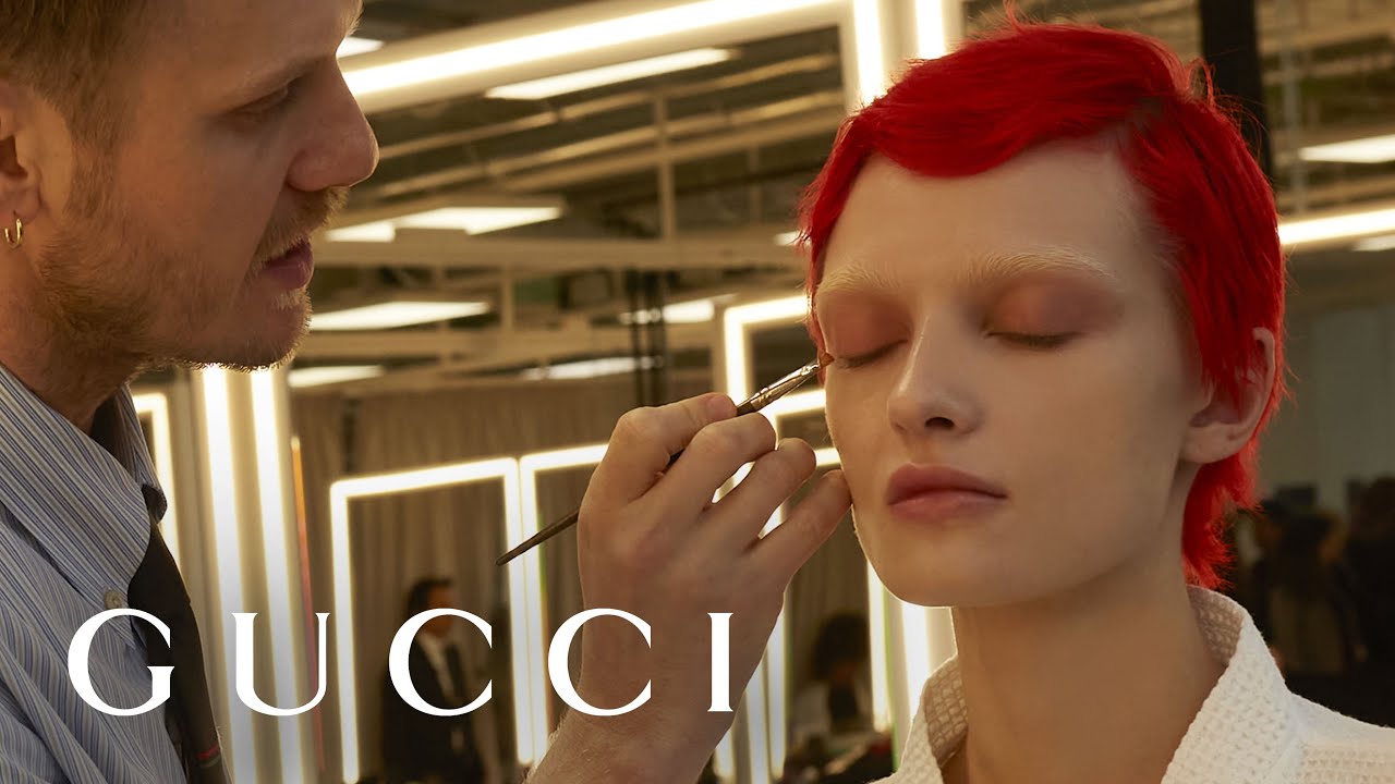 Gucci Beauty Looks at the Women’s Fall Winter 2023 Fashion Show