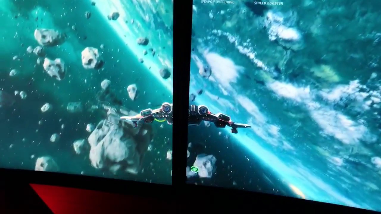 Omen X 35 vs Predator X34P video sample Everspace