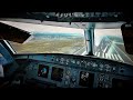 A321 COCKPIT! Approach and Landing with SAS in Málaga Airport